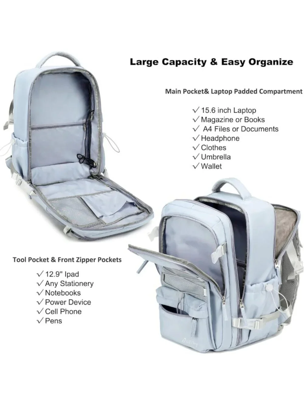 Stylish Travel Backpack for 15.6